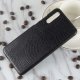 Carcasa Huawei P20 Cuero Estilo Croco Negra