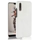 Carcasa Huawei P20 Cuero Estilo Croco Blanca