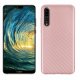 Funda Huawei P20 Pro TPU Fibra Carbono Rosa