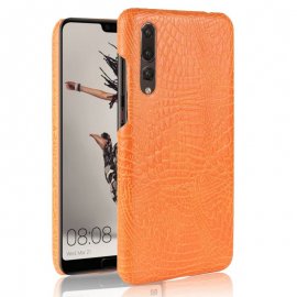 Carcasa Huawei P20 Pro Cuero Estilo Croco Naranja