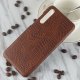 Carcasa Huawei P20 Pro Cuero Estilo Croco Marron