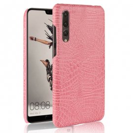 Carcasa Huawei P20 Pro Cuero Estilo Croco Rosa