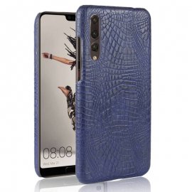 Carcasa Huawei P20 Pro Cuero Estilo Croco Azul