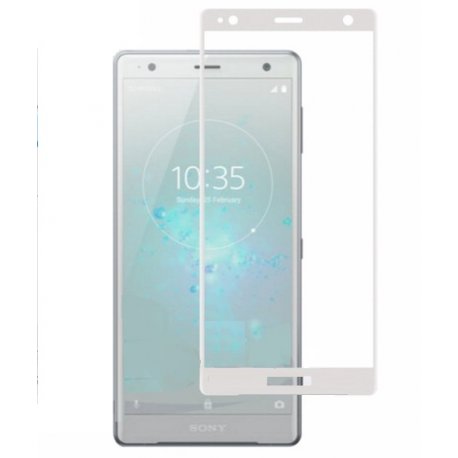 Protector Pantalla Cristal Templado Premium Sony Xperia XZ2 Blanco
