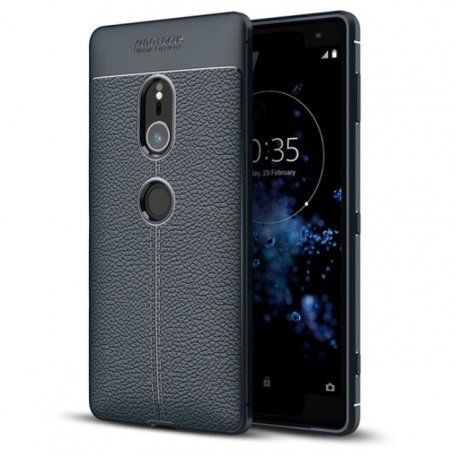 Funda Sony Xperia XZ2 Tpu Cuero 3D Azul