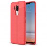 Funda LG G7 Tpu Cuero 3D Roja