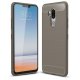 Funda LG G7 Gel Hybrida Cepillada Gris