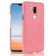 Carcasa LG G7 Cuero Estilo Croco Rosa