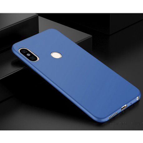 Funda Gel Xiaomi Mi A2 Flexible y lavable Mate Azul