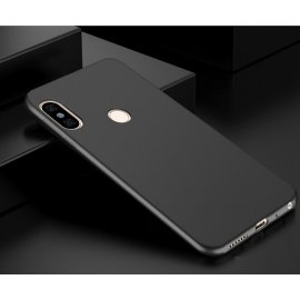 Funda Gel Xiaomi Mi A2 Flexible y lavable Mate Negra