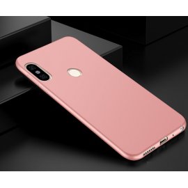 Funda Gel Xiaomi Mi A2 Flexible y lavable Mate Rosa