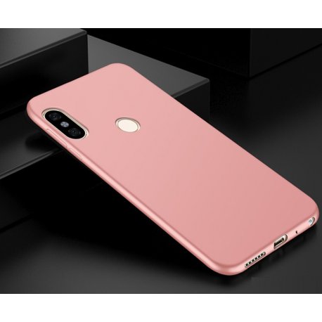 Funda Gel Xiaomi Note 5 Pro Flexible y lavable Mate Rosa