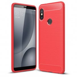 Funda Xiaomi Mi A2 Tpu 3D Cepillada Roja