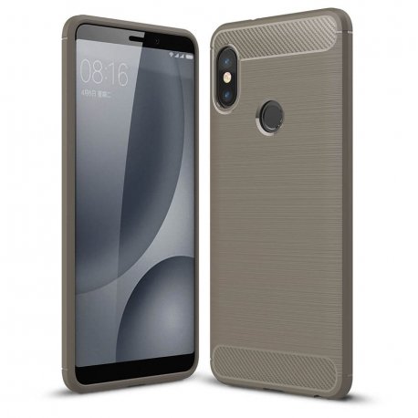 Funda Xiaomi Mi A2 Tpu 3D Cepillada Gris