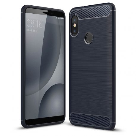 Funda Xiaomi Mi A2 Tpu 3D Cepillada Azul