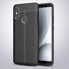 Funda Xiaomi Mi A2 Tpu Cuero 3D Negra