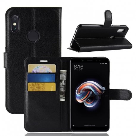 Funda Libro Xiaomi Mi A2 Soporte Negra