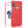Carcasa Xiaomi Note 5 Pro Cuero Estilo Croco Roja