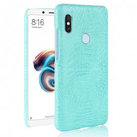 Carcasa Xiaomi Mi A2 Cuero Estilo Croco Turquesa
