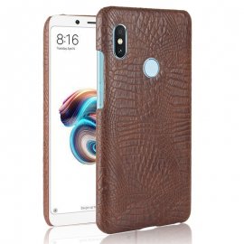 Carcasa Xiaomi Mi A2 Cuero Estilo Croco Marron