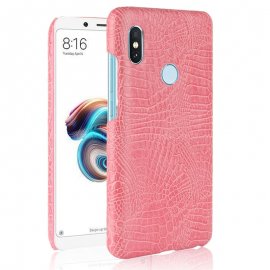 Carcasa Xiaomi Mi A2 Cuero Estilo Croco Rosa