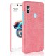 Carcasa Xiaomi Mi A2 Cuero Estilo Croco Rosa