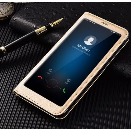 Funda Libro Xiaomi Redmi Note 5 Pro con Tapa y Soporte Full Dorada