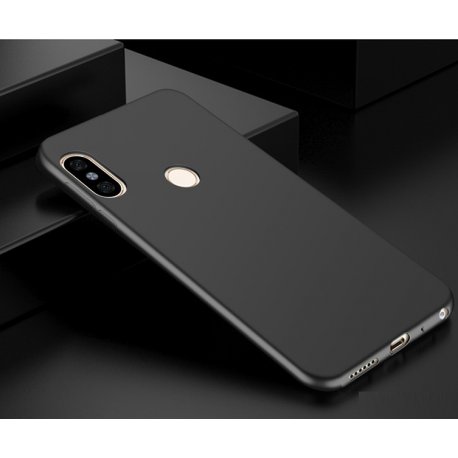 Funda Gel Xiaomi Note 5 Flexible y lavable Mate Negra