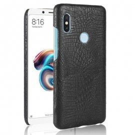 Carcasa Xiaomi Note 5 Cuero Estilo Croco Negra