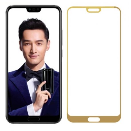 Protector Pantalla Cristal Templado Premium Honor 10 Dorado