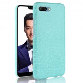 Carcasa Honor 10 Cuero Estilo Croco Turquesa