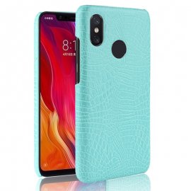 Carcasa Xiaomi MI 8 Cuero Estilo Croco Turquesa