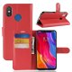 Funda Libro Xiaomi Mi 8 Soporte rojo