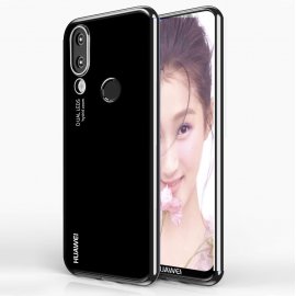 Funda Gel Huawei P20 Lite con bordes Plata