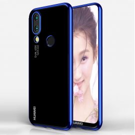 Funda Gel Huawei P20 Lite con bordes Azul