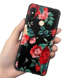 Funda Xiaomi MI 8 Gel Dibujo Rosas