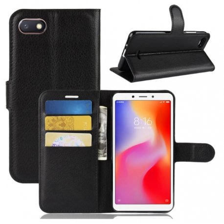 Funda Libro Xiaomi Redmi 6 Soporte Negra
