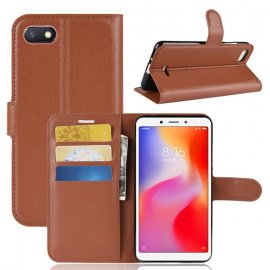 Funda Libro Xiaomi Redmi 6 Soporte Marron