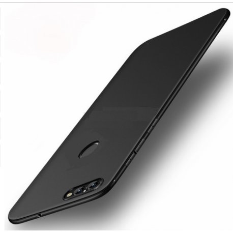 Funda Gel Xiaomi Redmi 6 Flexible y lavable Mate Negra