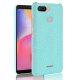 Carcasa Xiaomi Redmi 6 Cuero Estilo Croco Turquesa