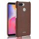 Carcasa Xiaomi Redmi 6 Cuero Estilo Croco Marron