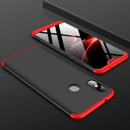 Funda 360 Xiaomi Mi A2 Lite Roja Negra
