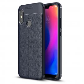 Funda Xiaomi Mi A2 Lite Tpu Cuero 3D Azul