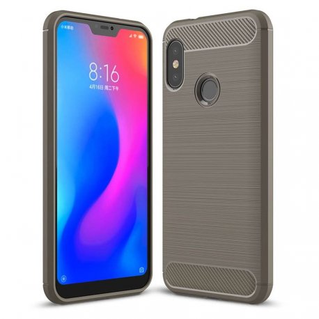 Funda Xiaomi Mi A2 Lite Tpu 3D Cepillada Gris
