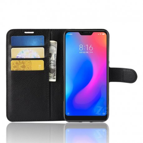 Funda Libro Xiaomi Mi A2 Lite Soporte Negro