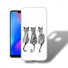Funda Xiaomi Mi A2 Lite Gel Dibujo Gatos