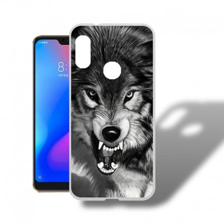 Funda Xiaomi Mi A2 Lite Gel Dibujo Lobo