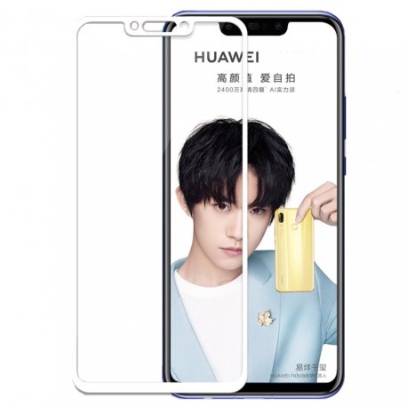 Protector Pantalla Cristal Templado Premium Huawei P Smart Plus Blanco