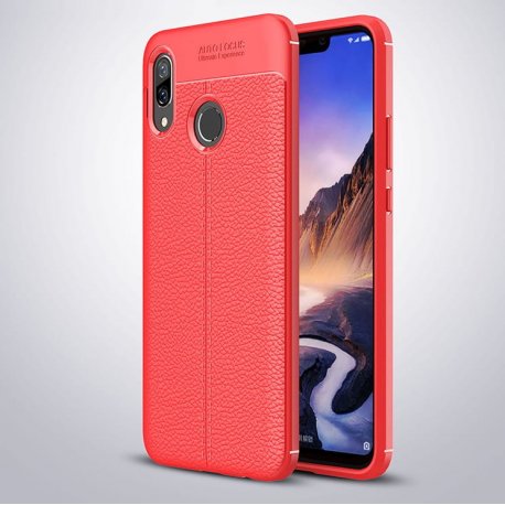 Funda Huawei P Smart Plus Tpu Cuero 3D Roja