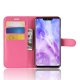 Funda cuero Flip Huawei P Smart Plus Fucsia
